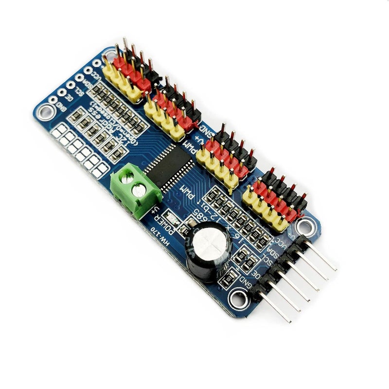 FainWan 2pcs PCA9685 16 Channel 12-Bit PWM Servo Motor Driver IIC Module Compatible with Ar-duino Robot - Image 5